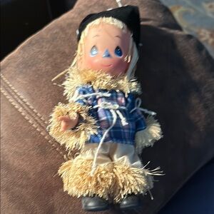 Precious Moments Doll in Blue and Cream Outfit